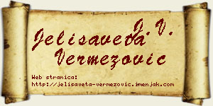 Jelisaveta Vermezović vizit kartica